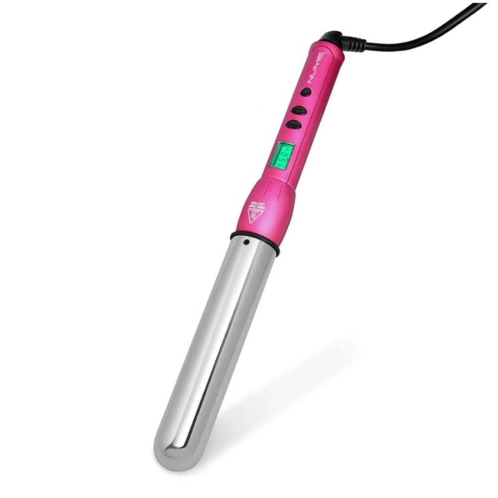 NuMe Hair Curling Wand with Case HB212 110-240W 50/60hz POWER 90w in Hot Pink